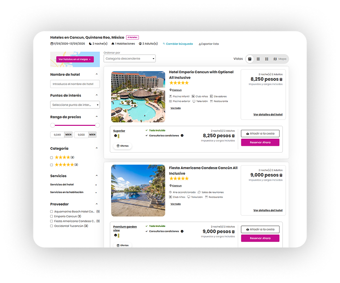 Agencias usando Hostech